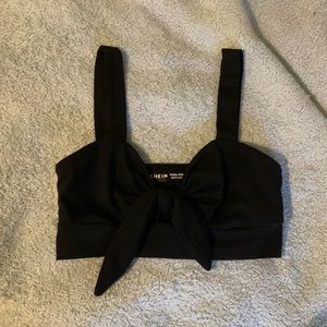 Tie front Shein top